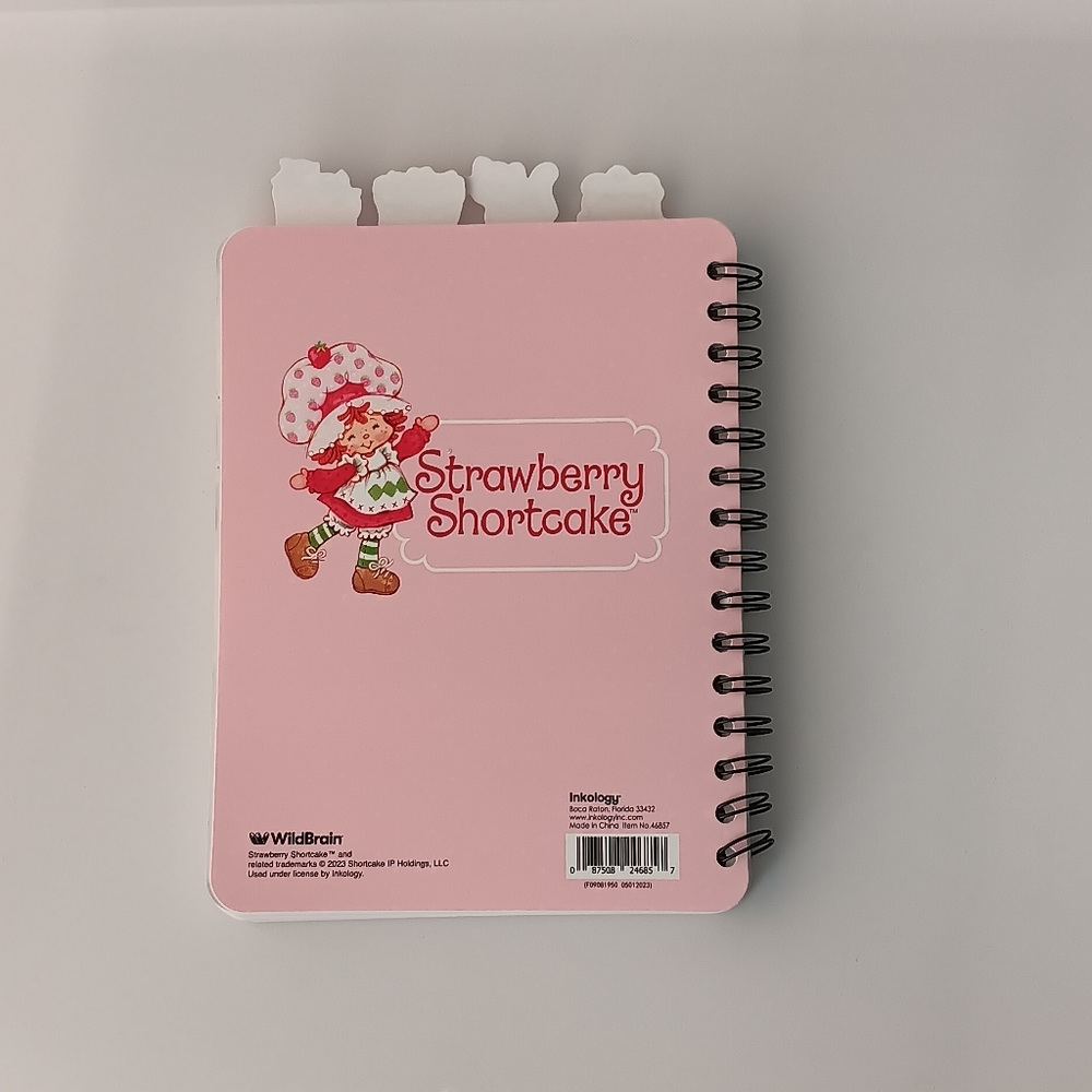 NEW Strawberry Shortcake Spiral Bound Notebook Bullet Journal Tabs 6" by 8" - Picture 6 of 10
